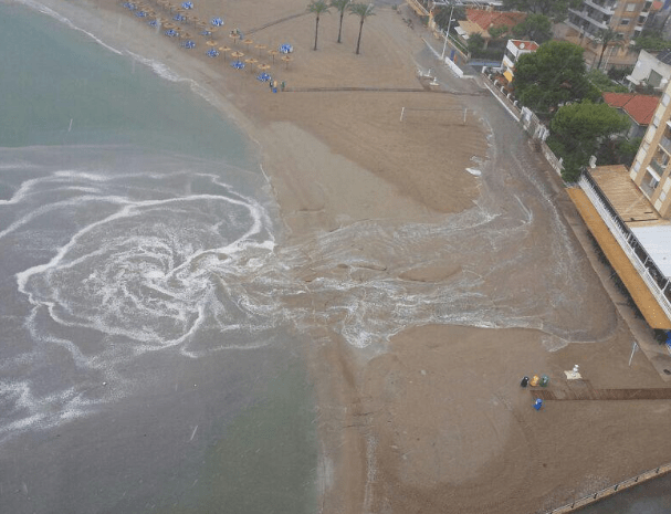 Temporal playa de los Olivos