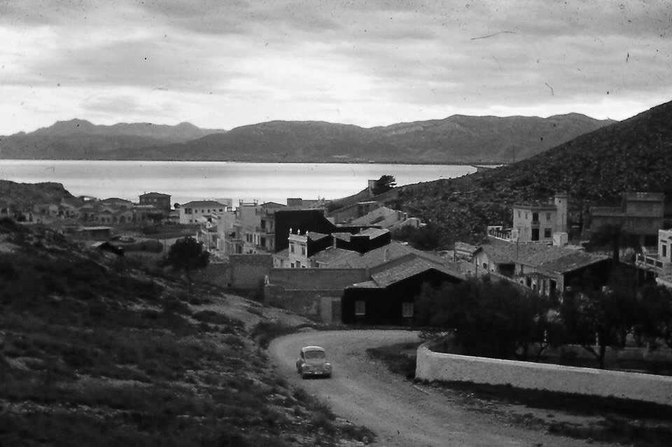 Fotogtafía antigua de la carretera de subida al Faro de Cullera